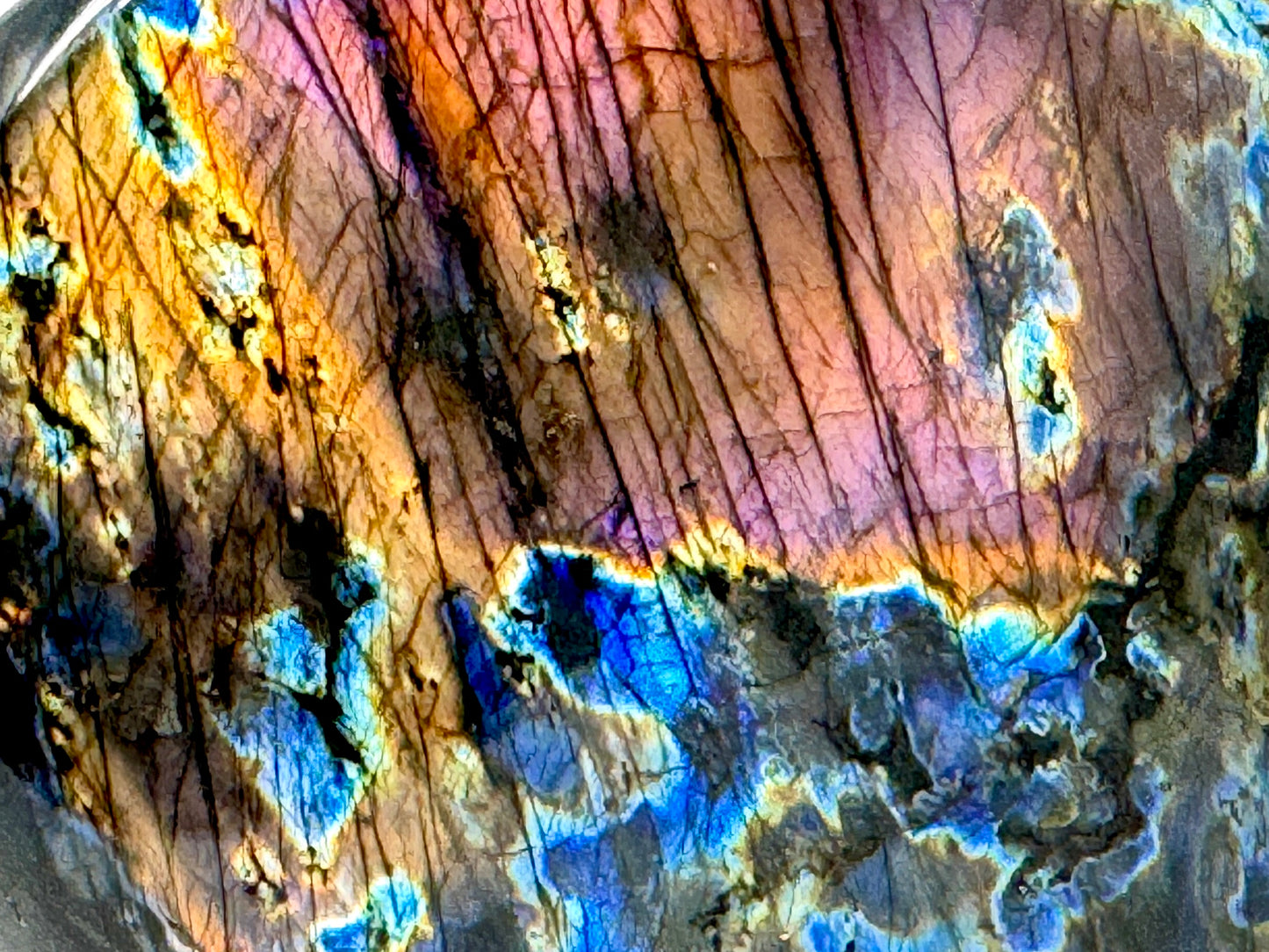 Purple Labradorite Freeform Crystal 11.2cm