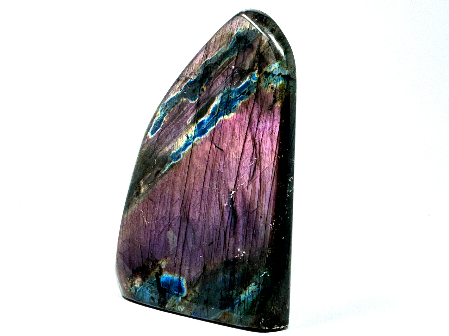 Purple Labradorite Freeform Crystal 10.1cm