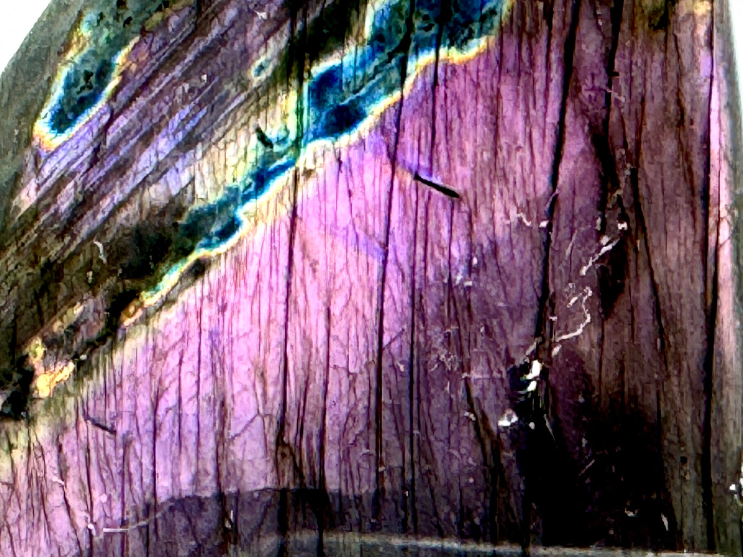 Purple Labradorite Freeform Crystal 10.1cm