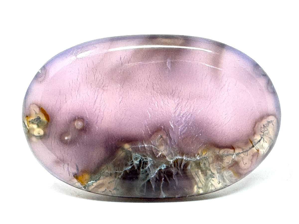 Purple Moss Agate Crystal Pebble 5.9cm