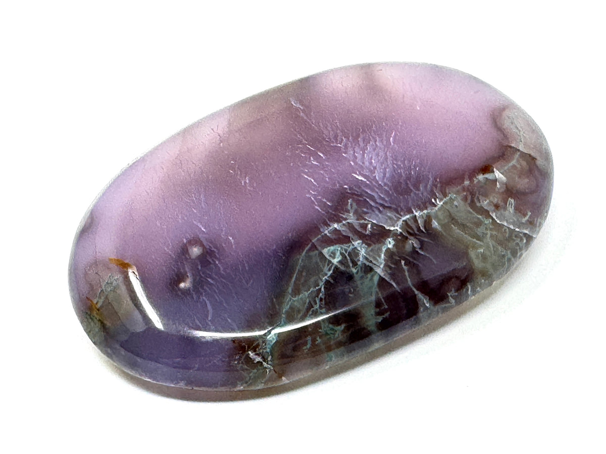 Purple Moss Agate Crystal Pebble 5.9cm