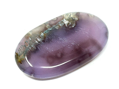Purple Moss Agate Crystal Pebble 5.9cm