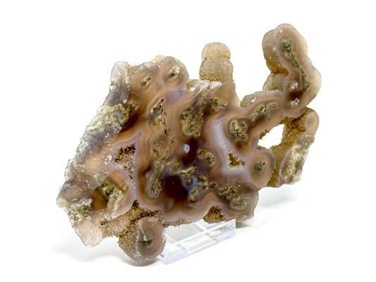 Purple Moss Agate Crystal Slice 14cm