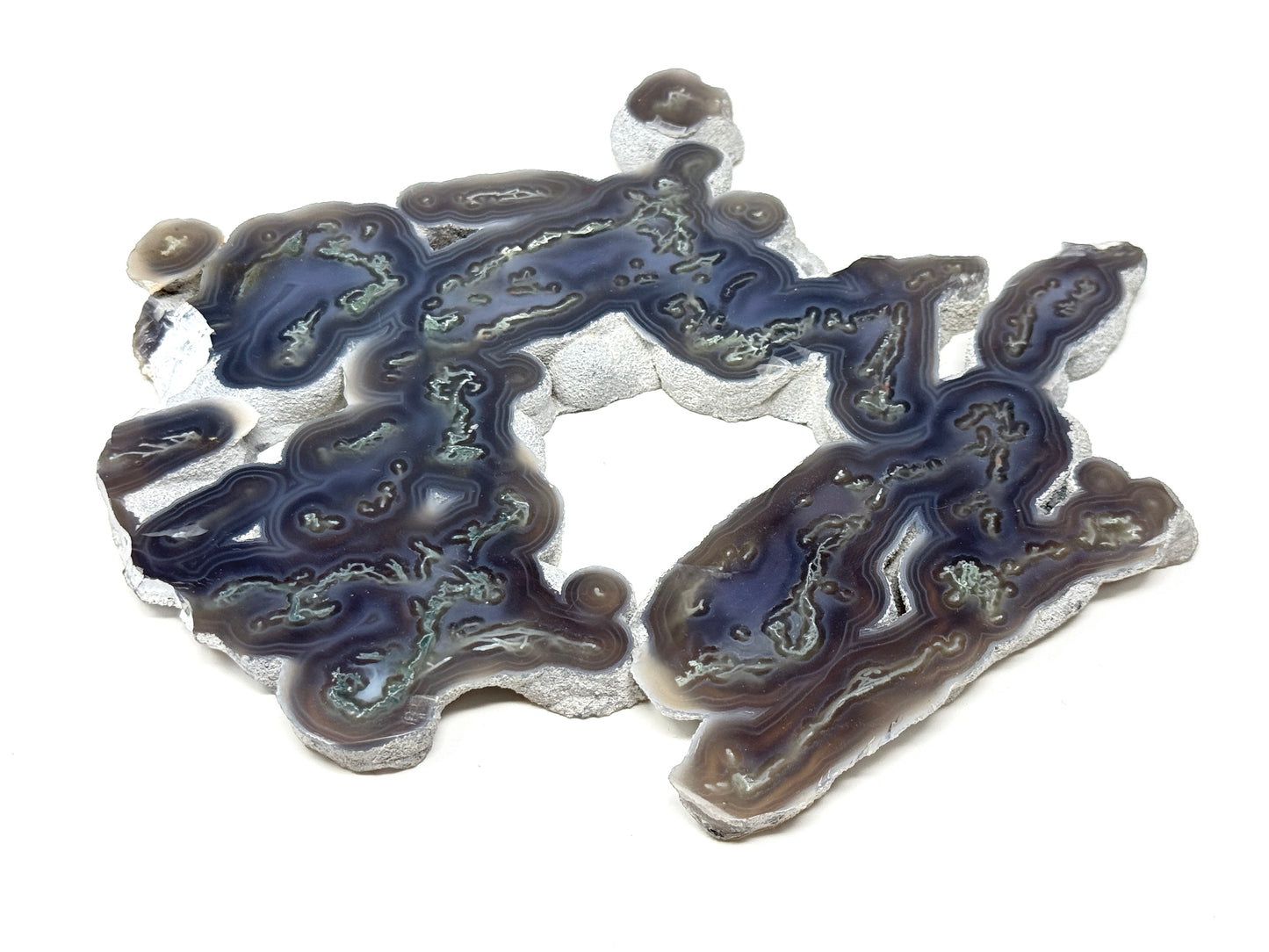 Purple Moss Agate Crystal Slice 19.5cm