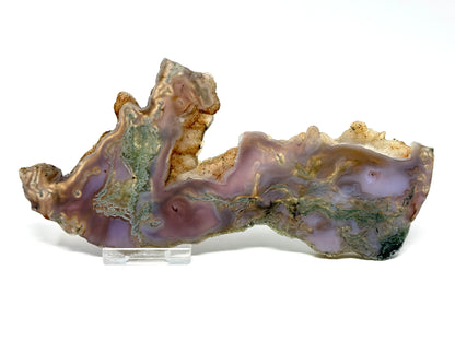 Purple Moss Agate Crystal Slice 19cm