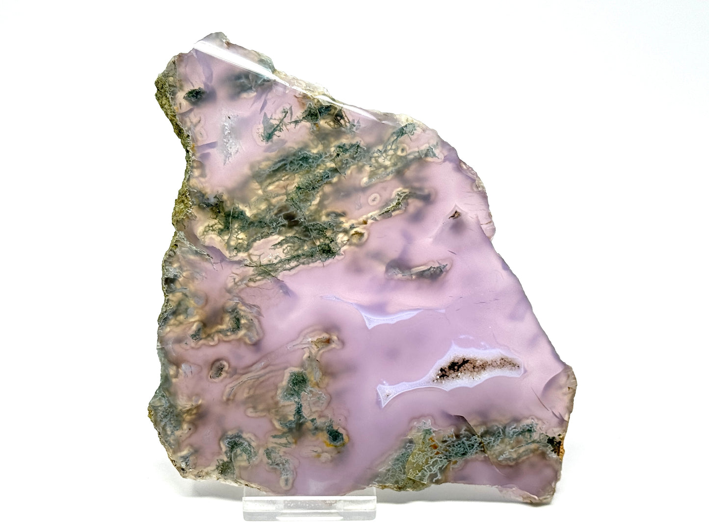 Purple Moss Agate Crystal Slice 17.5cm