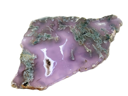 Purple Moss Agate Crystal Slice 17.5cm