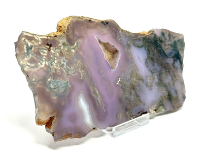 Purple Moss Agate Crystal Slice 16.9cm