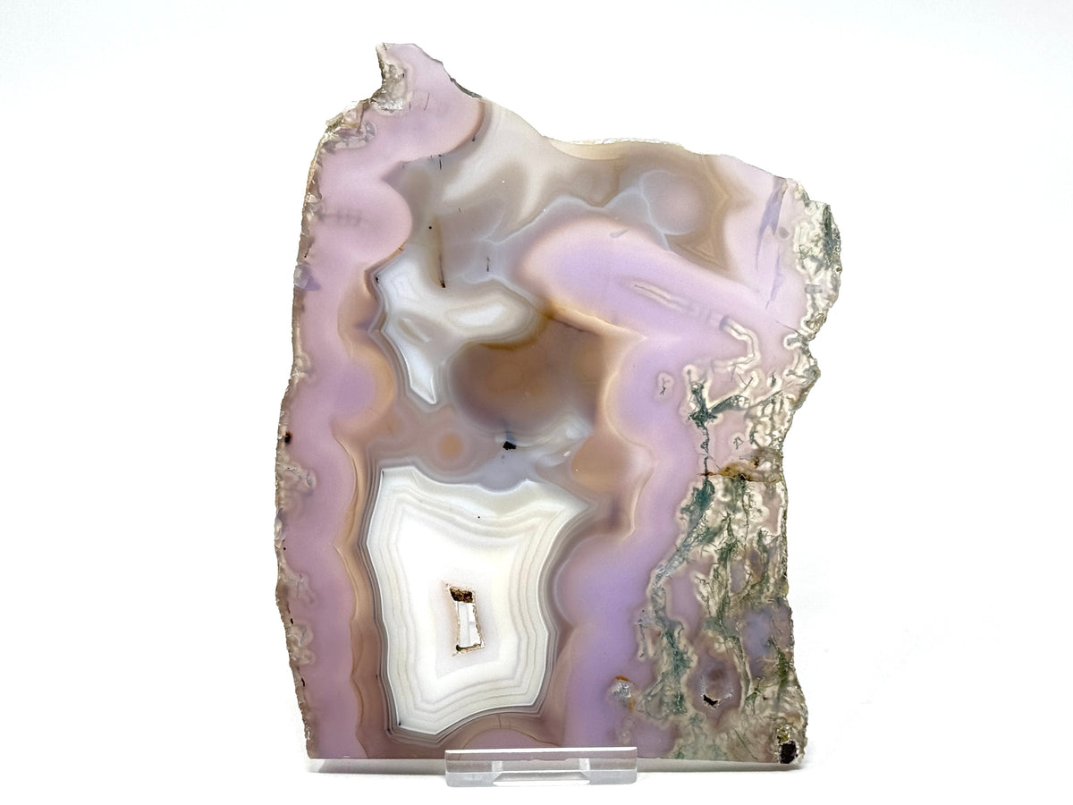 Purple Moss Agate Crystal Slice 15.5cm
