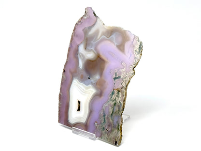 Purple Moss Agate Crystal Slice 15.5cm