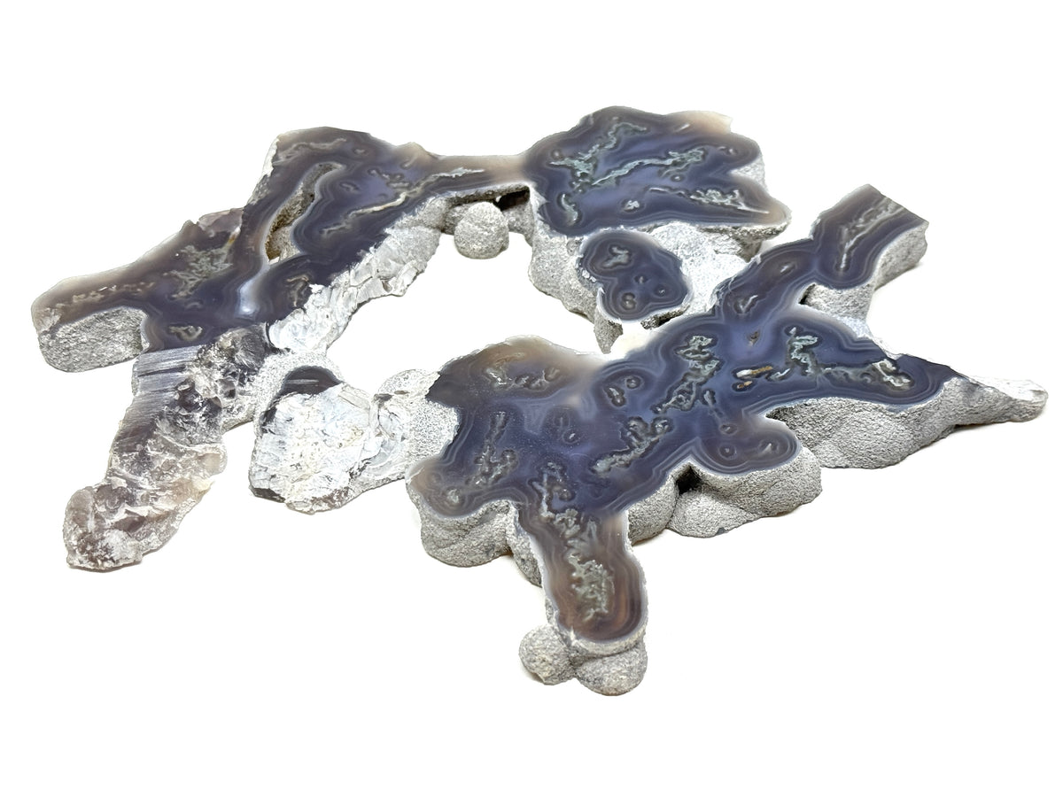 Large Purple Moss Agate Crystal Slice 22cm