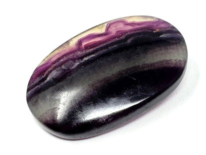 Purple Rainbow Fluorite Crystal Pebble 6.4cm