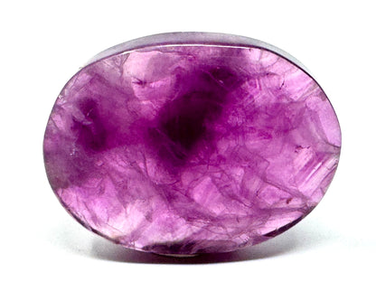 Purple Fluorite Crystal Pebble 6.1cm