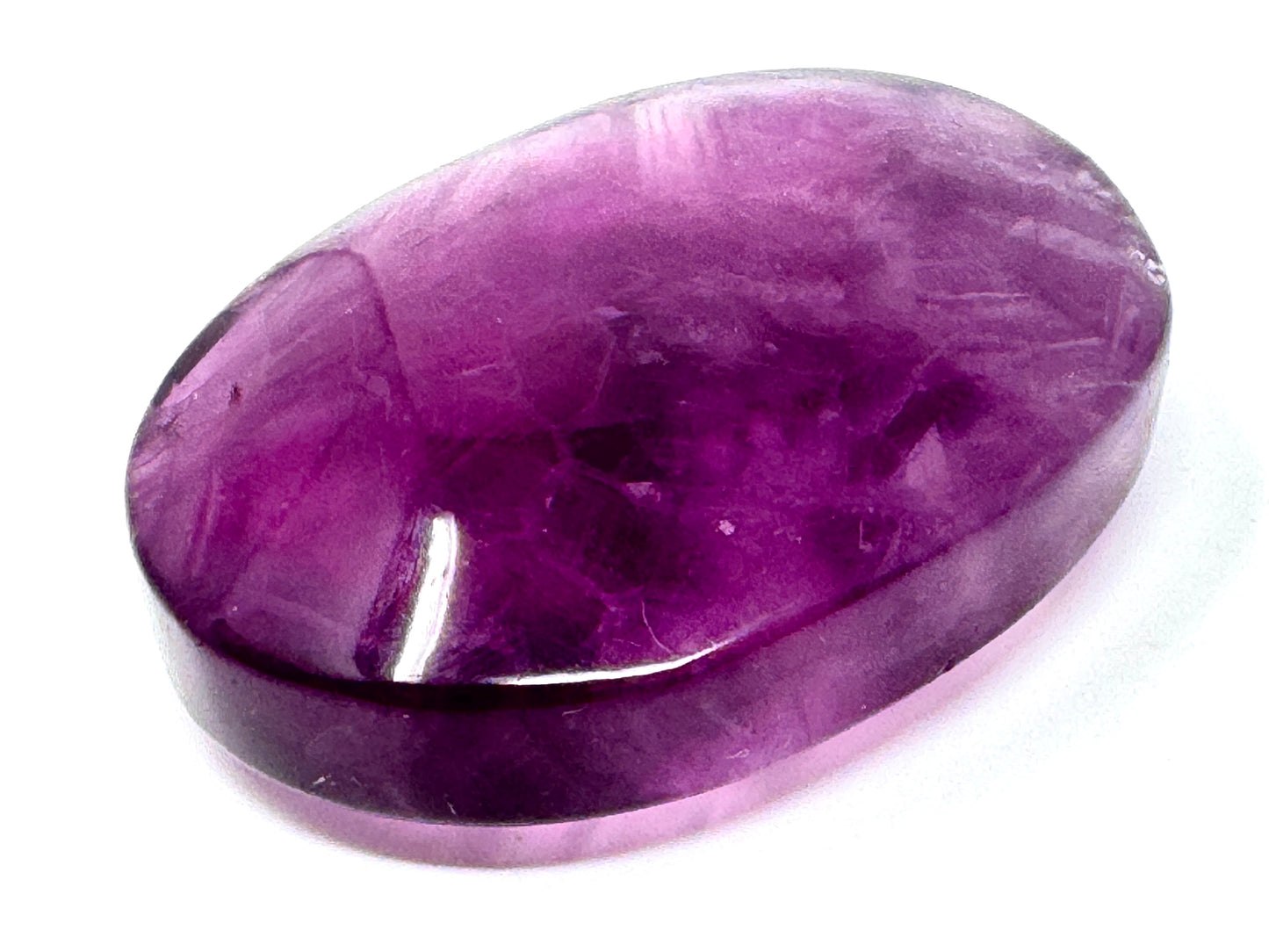 Purple Fluorite Crystal Pebble 6.1cm