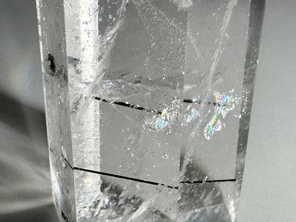 Quartz With Tourmaline Crystal Point 6.4cm