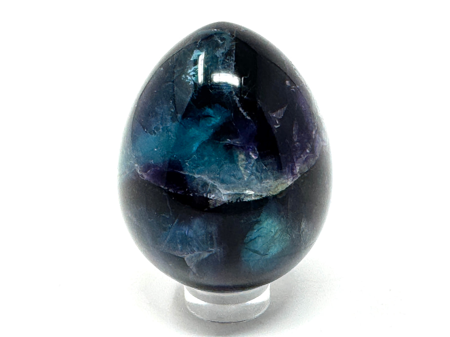 Rainbow Fluorite Crystal Egg 4.8cm