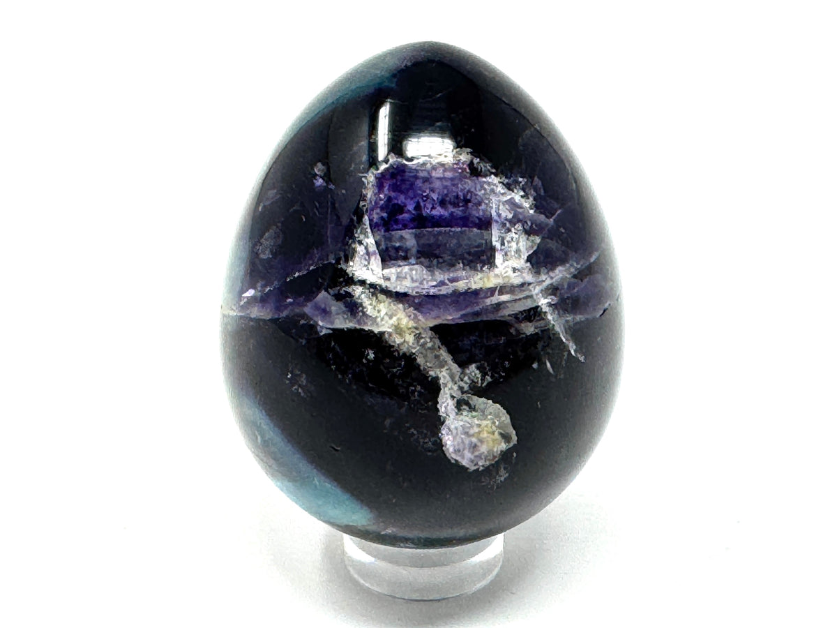 Rainbow Fluorite Crystal Egg 4.8cm