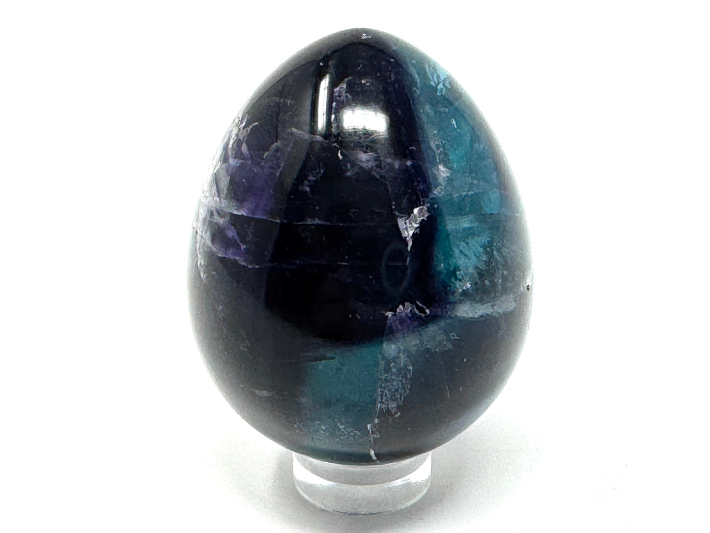 Rainbow Fluorite Crystal Egg 4.8cm