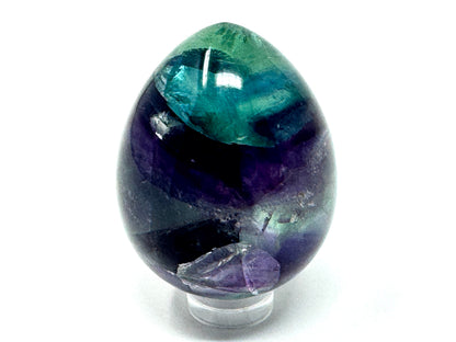 Rainbow Fluorite Crystal Egg 4.9cm