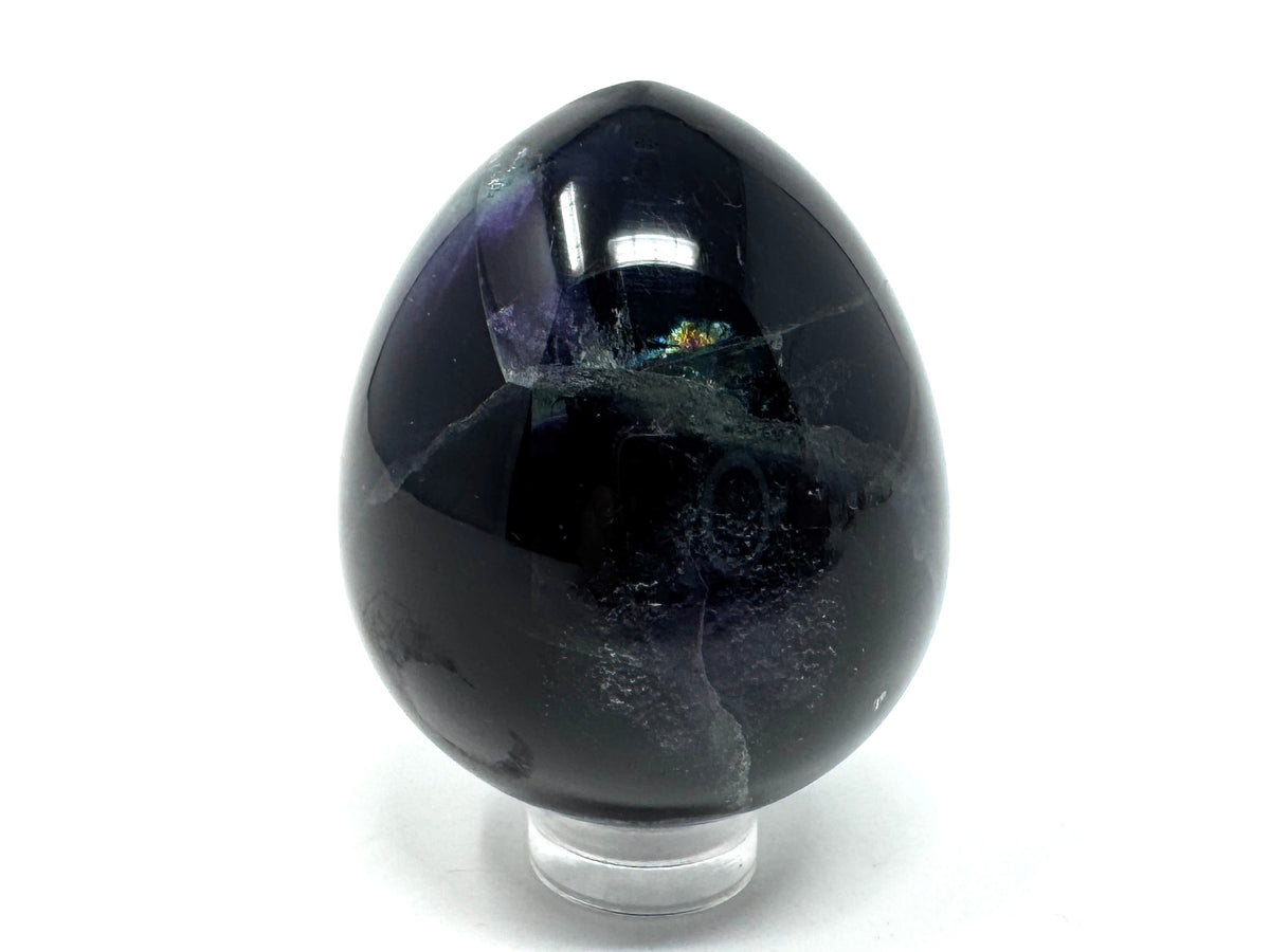 Rainbow Fluorite Crystal Egg 4.8cm