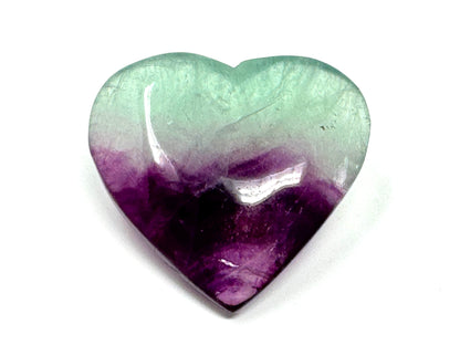 Rainbow Fluorite Crystal Heart 5.1cm