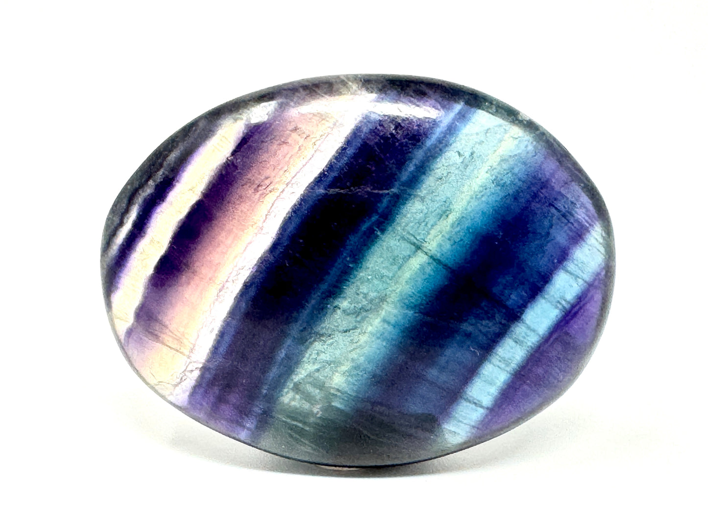 Rainbow Fluorite Crystal Pebble 5.1cm