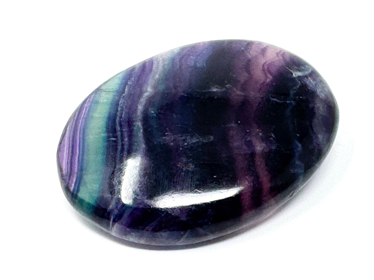 Rainbow Fluorite Crystal Pebble 6.5cm