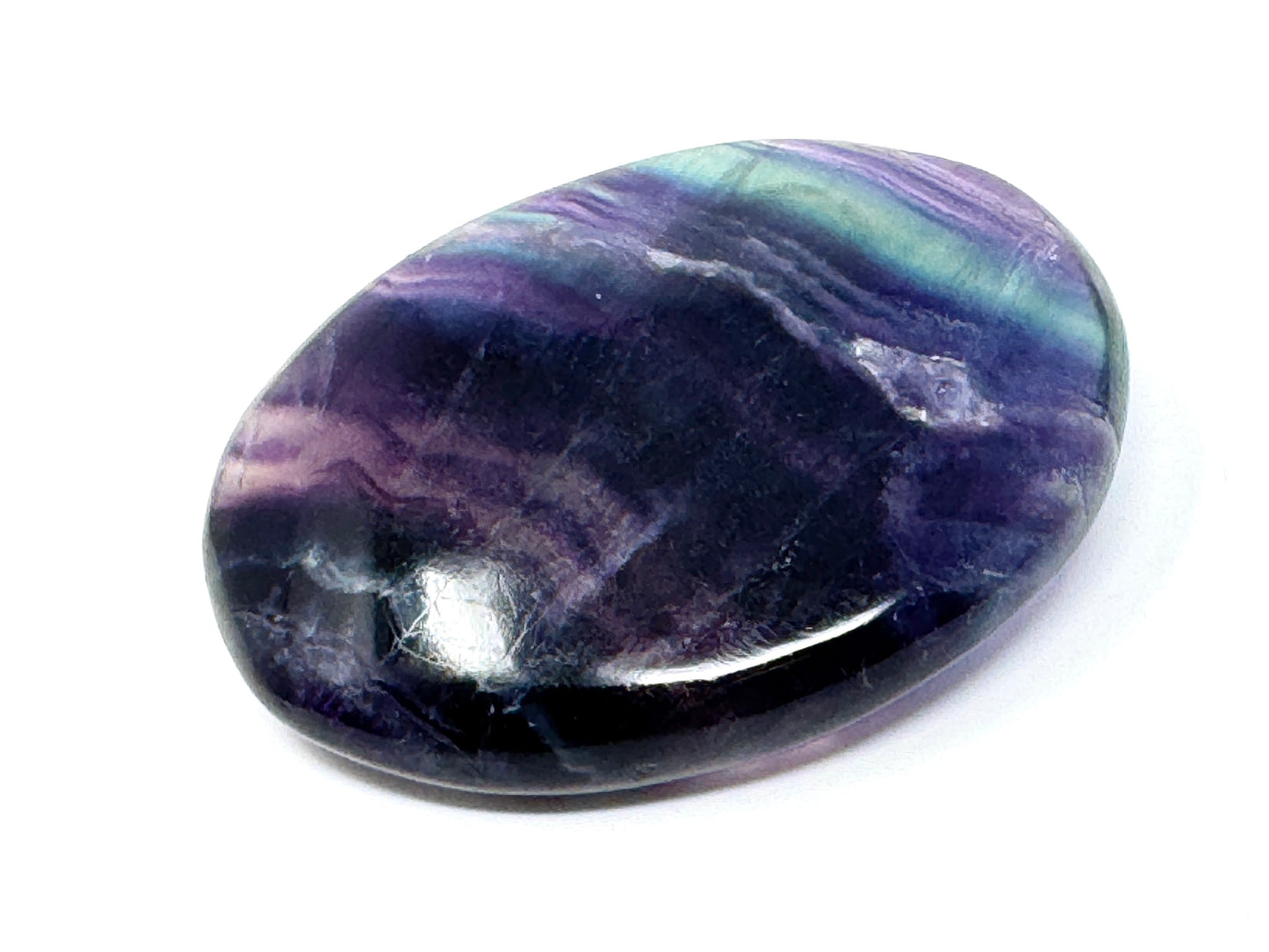 Rainbow Fluorite Crystal Pebble 6.5cm