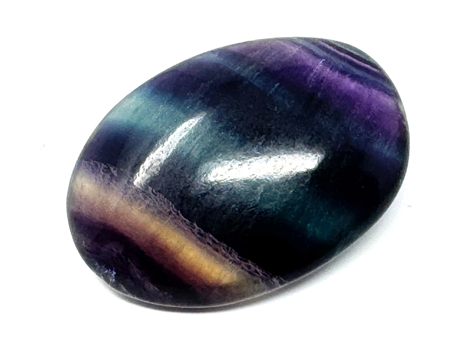 Rainbow Fluorite Crystal Pebble 5.8cm