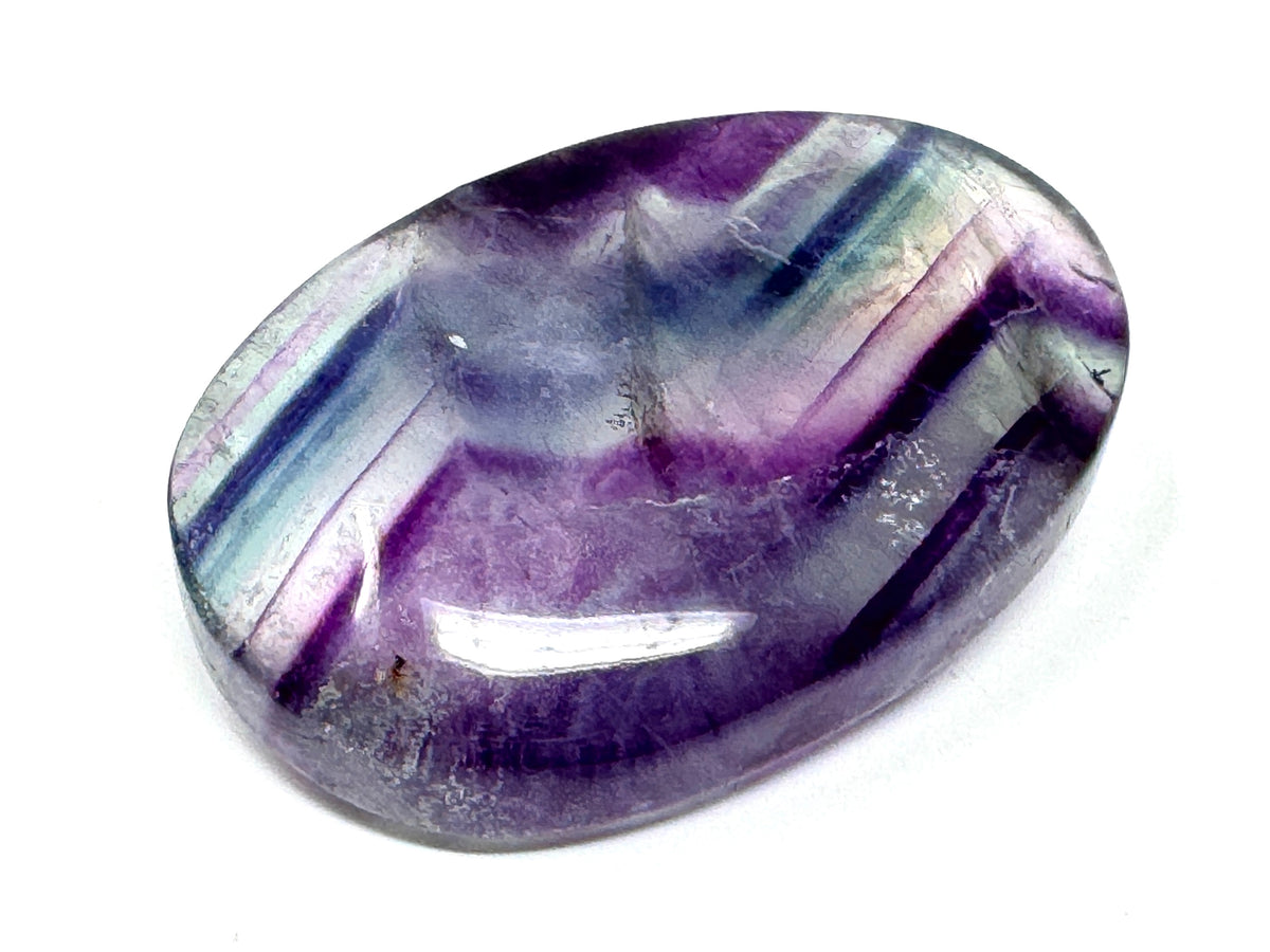 Rainbow Fluorite Crystal Pebble 6.3cm