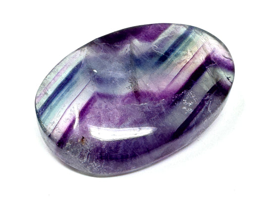 Rainbow Fluorite Crystal Pebble 6.3cm