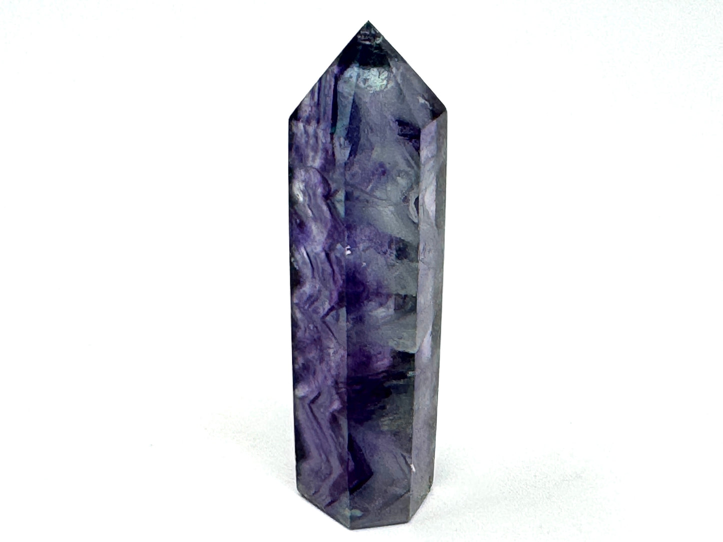 Rainbow Fluorite Crystal Point 7.9cm