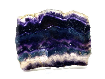 Large Rainbow Fluorite Crystal Slice 13.2cm