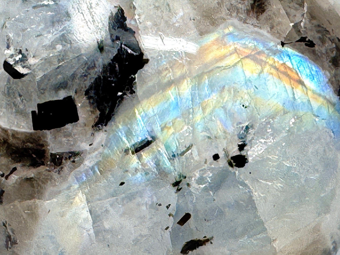 Rainbow Moonstone Crystal Egg 5.6cm