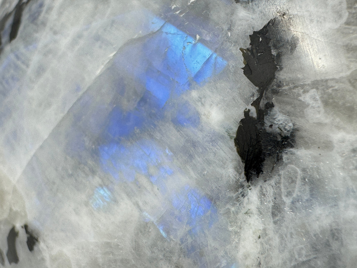 Rainbow Moonstone Crystal Heart 7cm