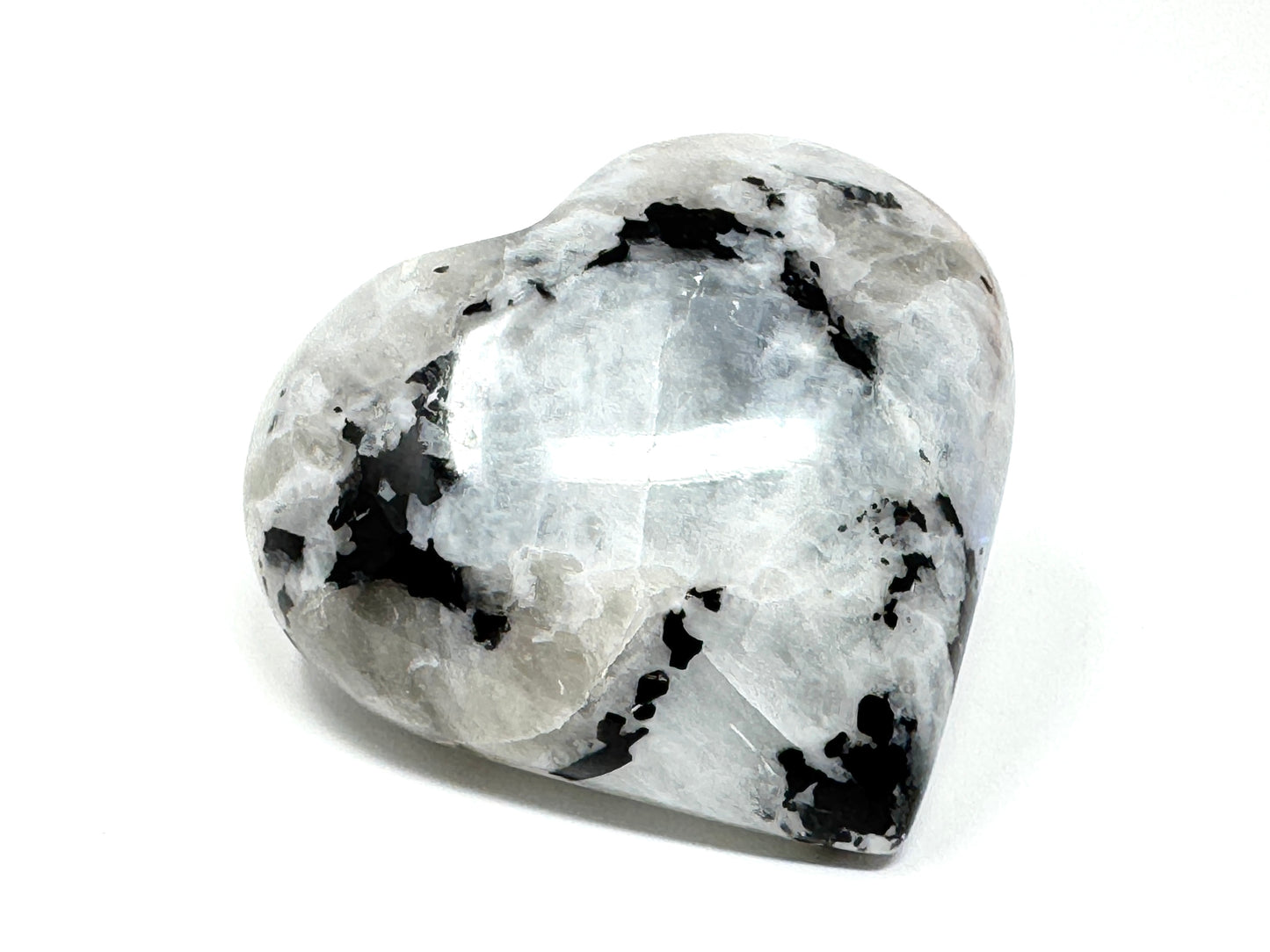 Rainbow Moonstone Crystal Heart 7cm