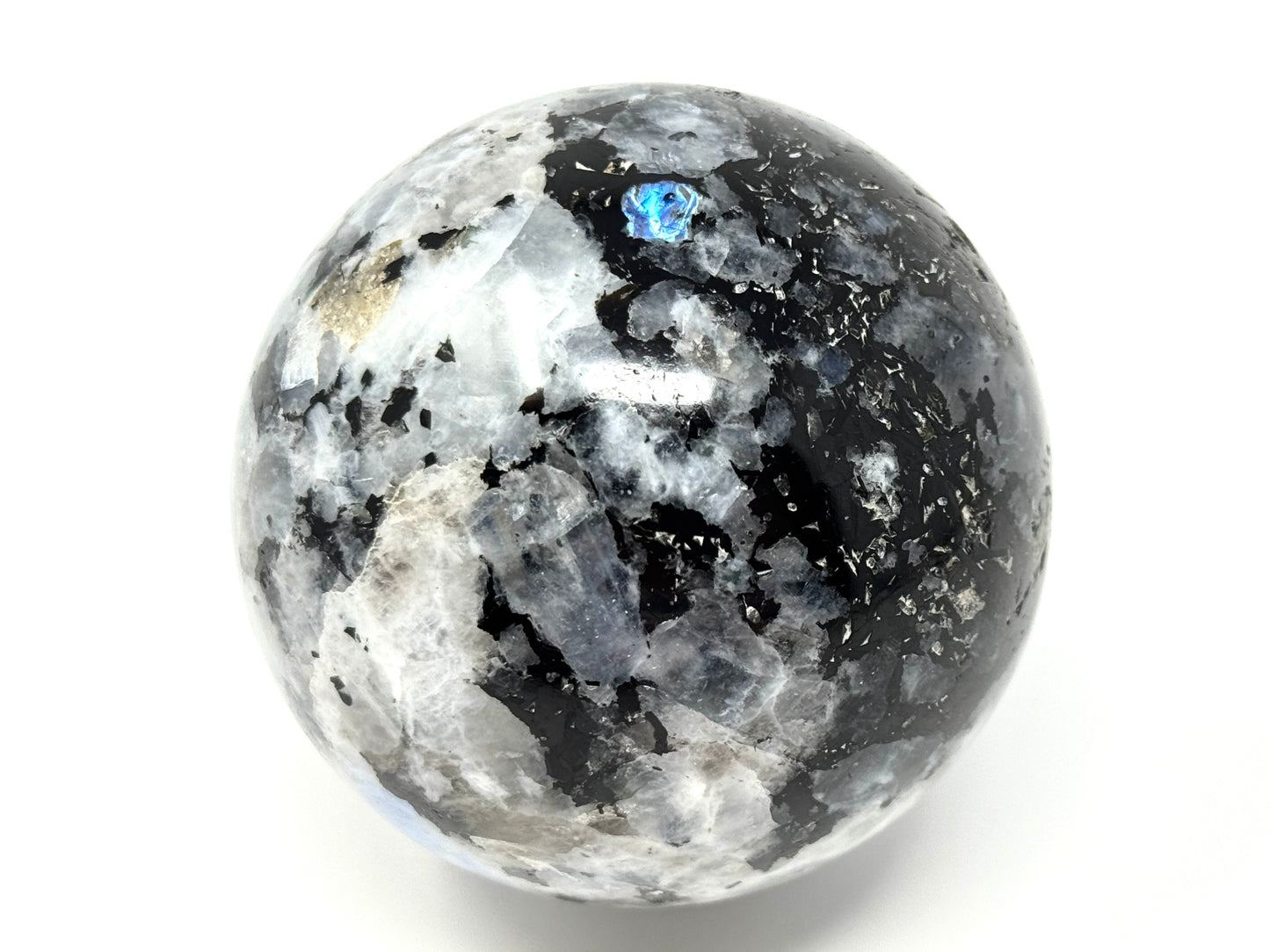 Large Rainbow Moonstone Crystal Sphere 7.7cm