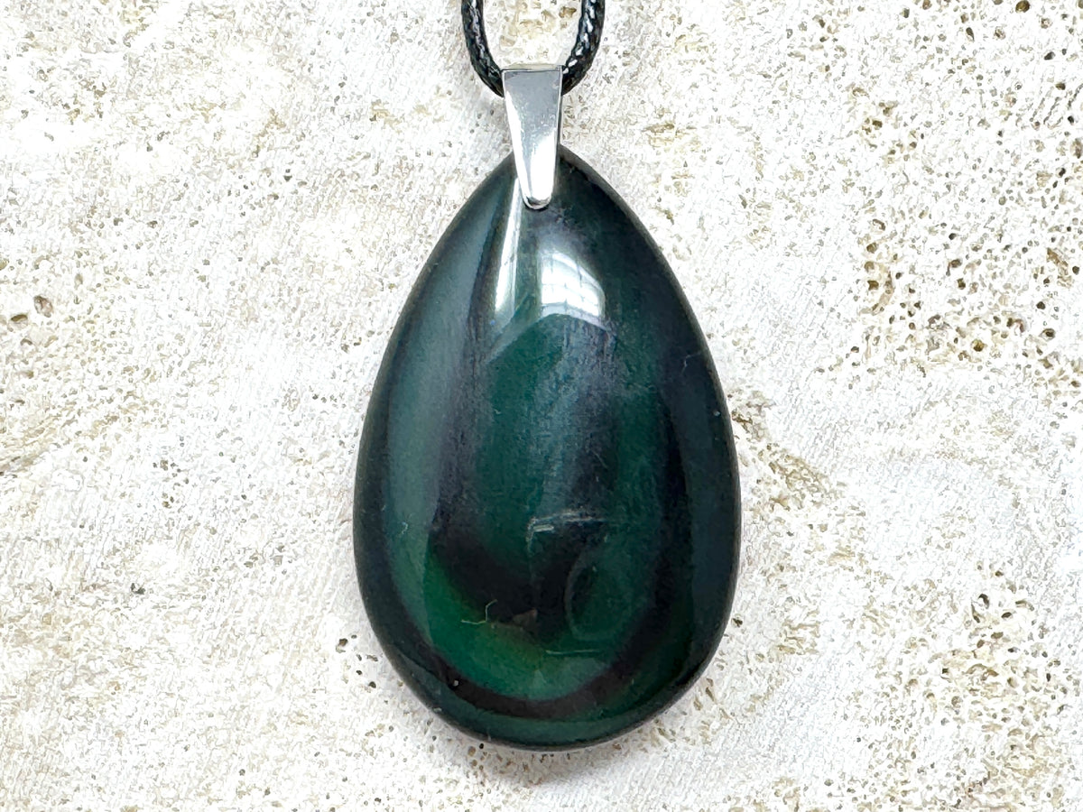 Rainbow Obsidian Pendant 4.7cm