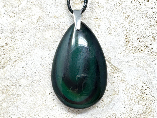 Rainbow Obsidian Pendant 4.7cm