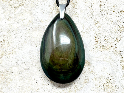 Rainbow Obsidian Pendant 5cm