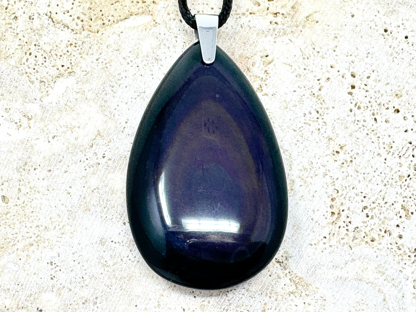 Rainbow Obsidian Pendant 4.9cm