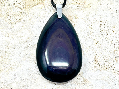 Rainbow Obsidian Pendant 4.9cm