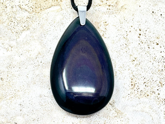 Rainbow Obsidian Pendant 4.9cm