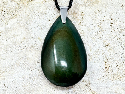 Rainbow Obsidian Pendant 4.1cm