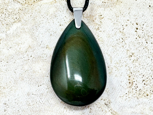 Rainbow Obsidian Pendant 4.1cm