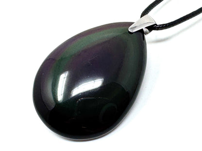 Rainbow Obsidian Pendant 4.5cm