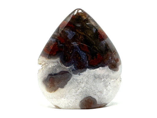 Druzy Red Moss Agate Crystal Freeform 5.8cm