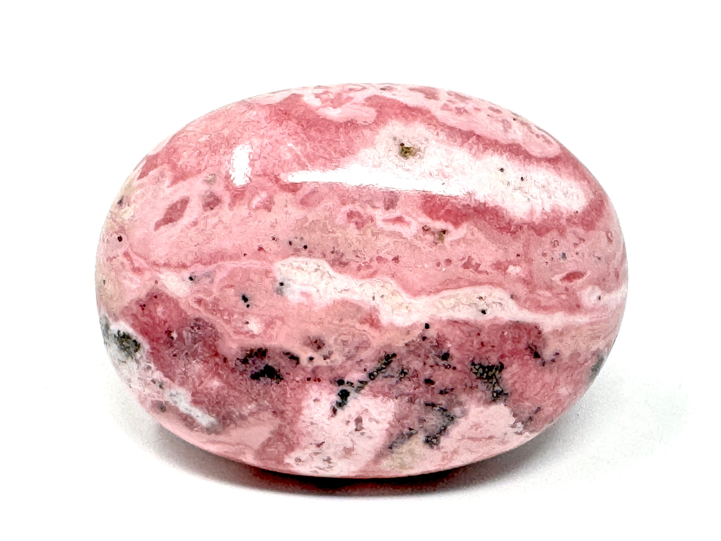 Peruvian Rhodonite Crystal Pebble 5.8cm