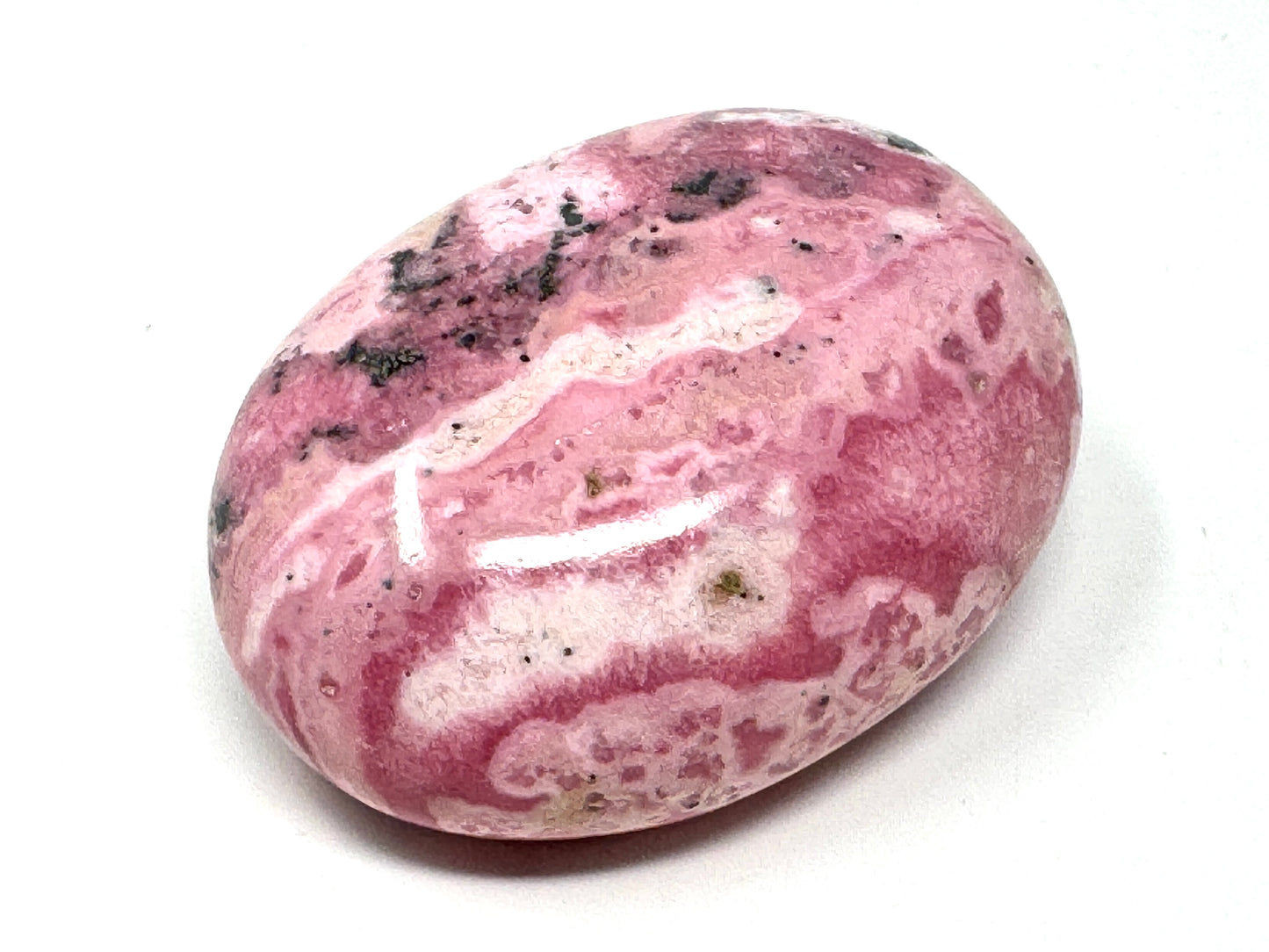 Peruvian Rhodonite Crystal Pebble 5.8cm