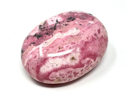 Peruvian Rhodonite Crystal Pebble 5.8cm